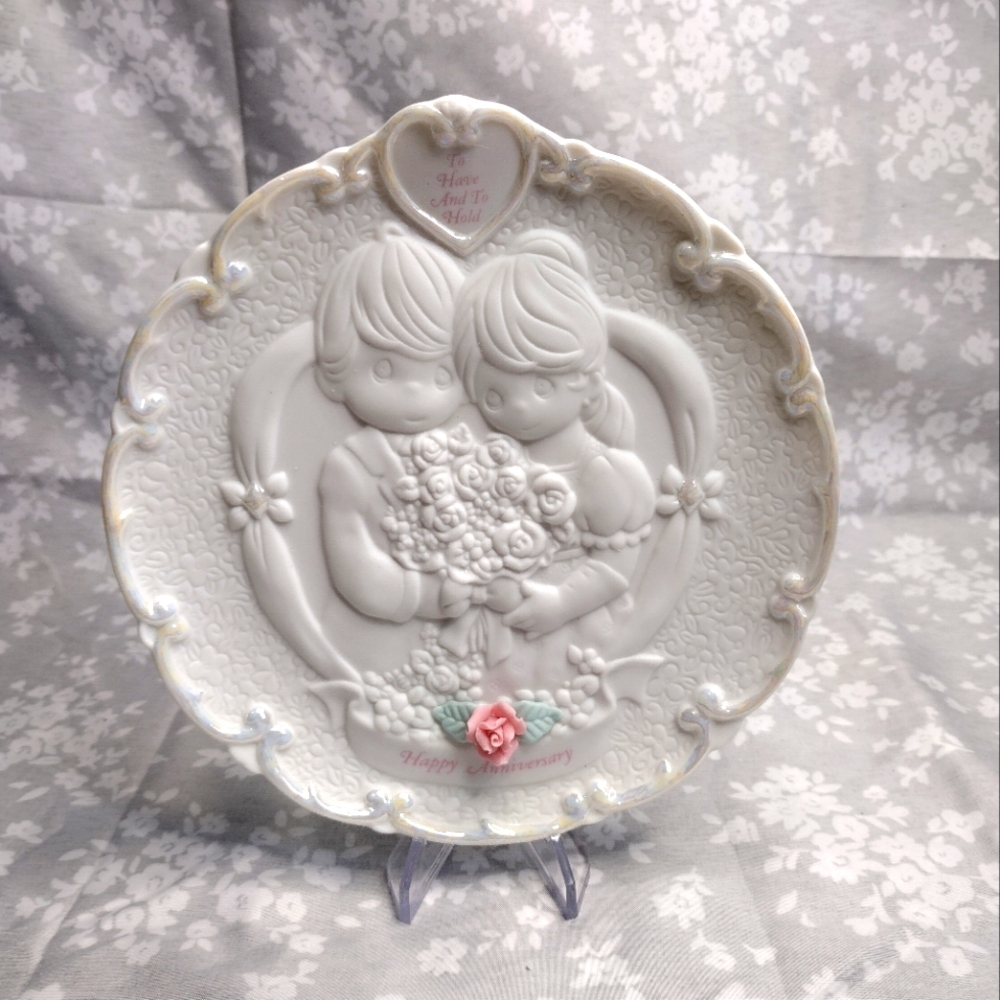 Vintage 1995 Precious Moments Anniversary Plate 6 1/2"